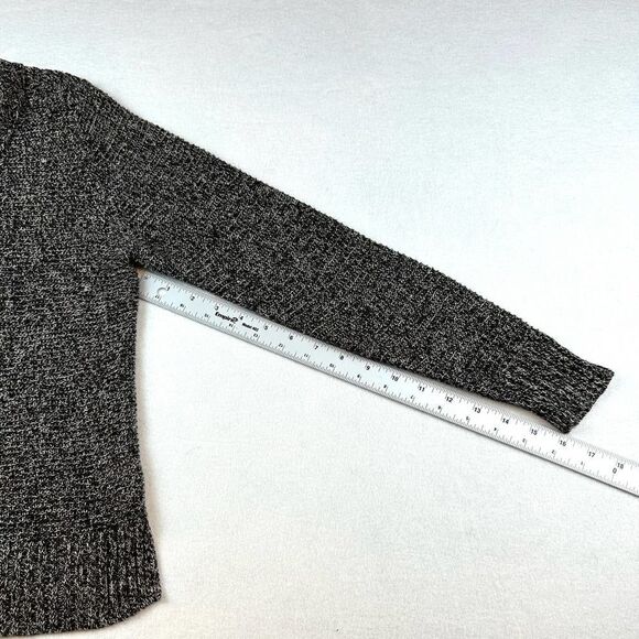 Eileen Fisher %100 Linen Black and White V Neck Sweater Women's Petite M PM - Picture 10 of 12